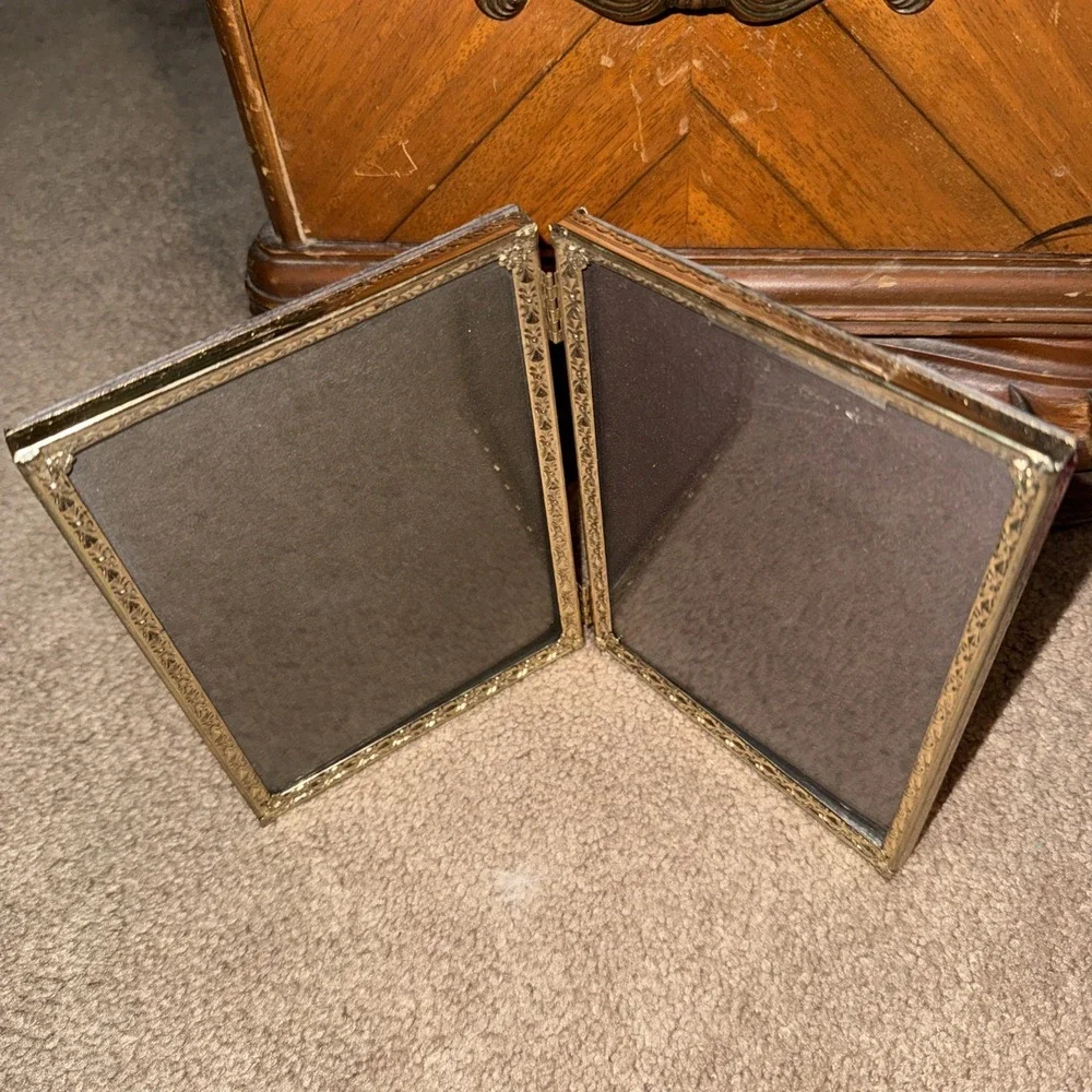 Vintage Brass Double Picture 5